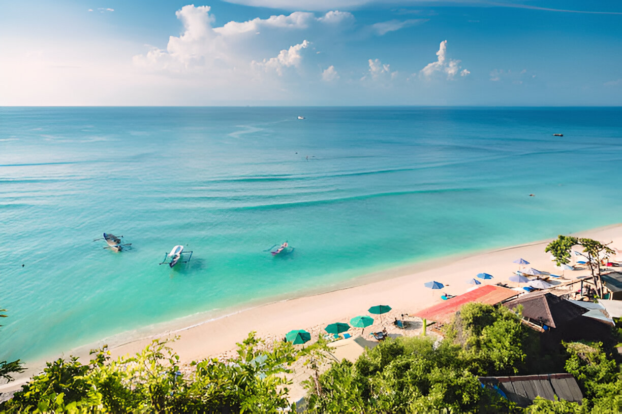 Beautiful, pristine Bali Beach