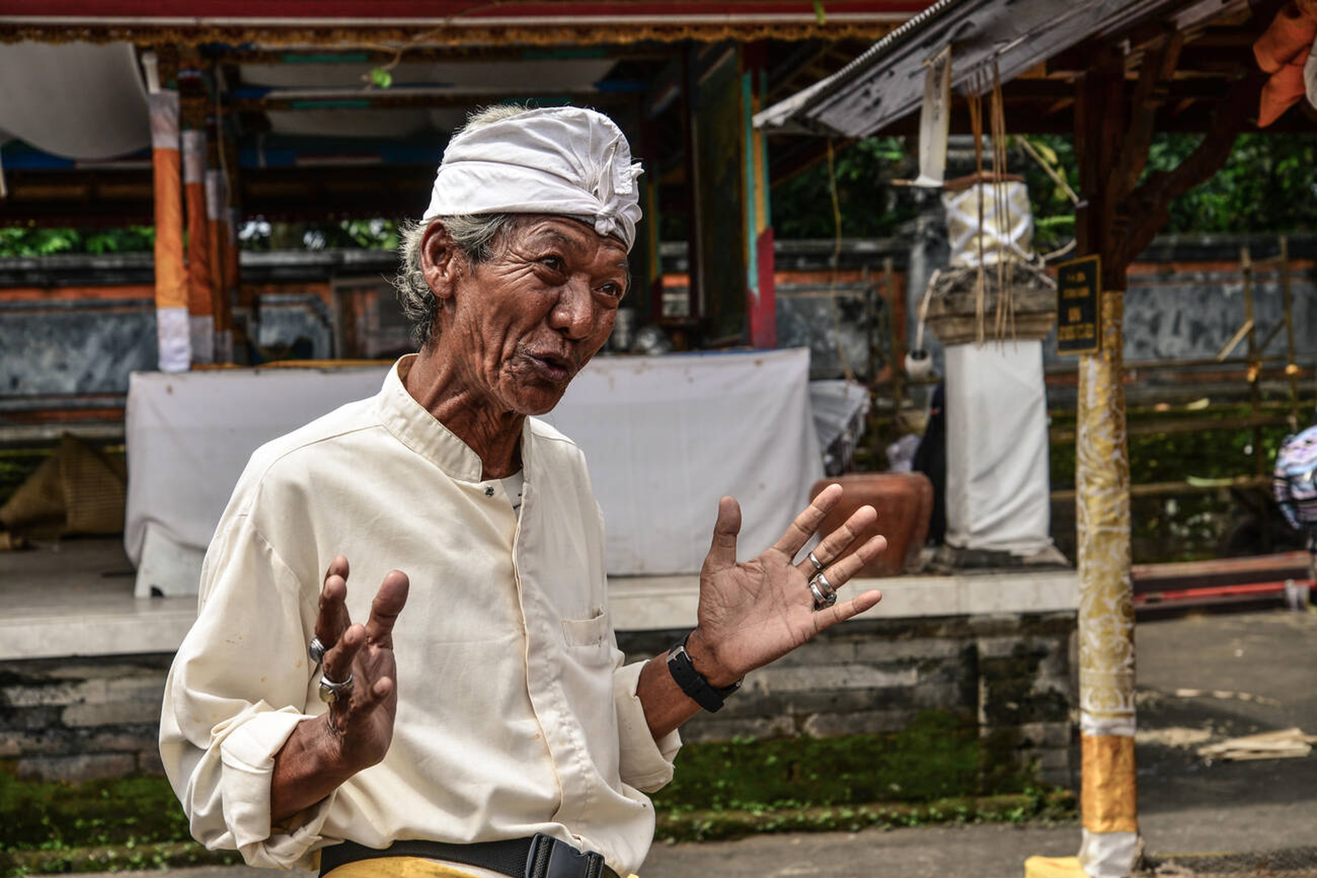 Ketut Suradnya, the Priest of Jagaraga Temple