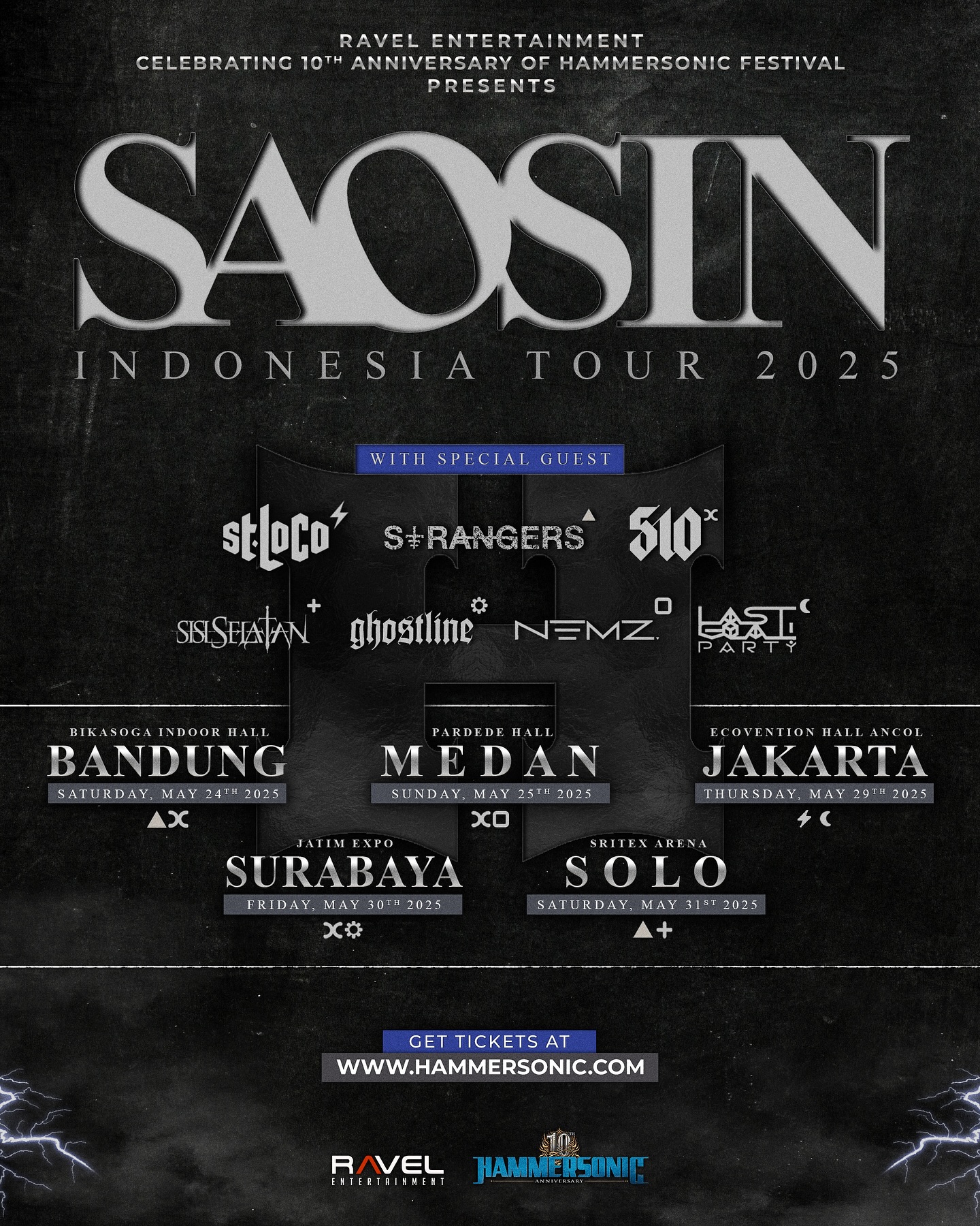 Saosin Indonesia Tour 2025: Bandung