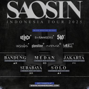 Saosin Indonesia Tour 2025: Bandung