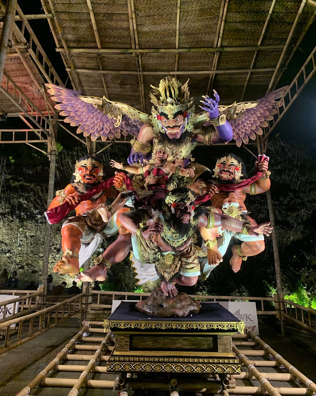 Some of the Finest Ogoh Ogoh on Display at GWK by Instagram @pesona_taksubali
