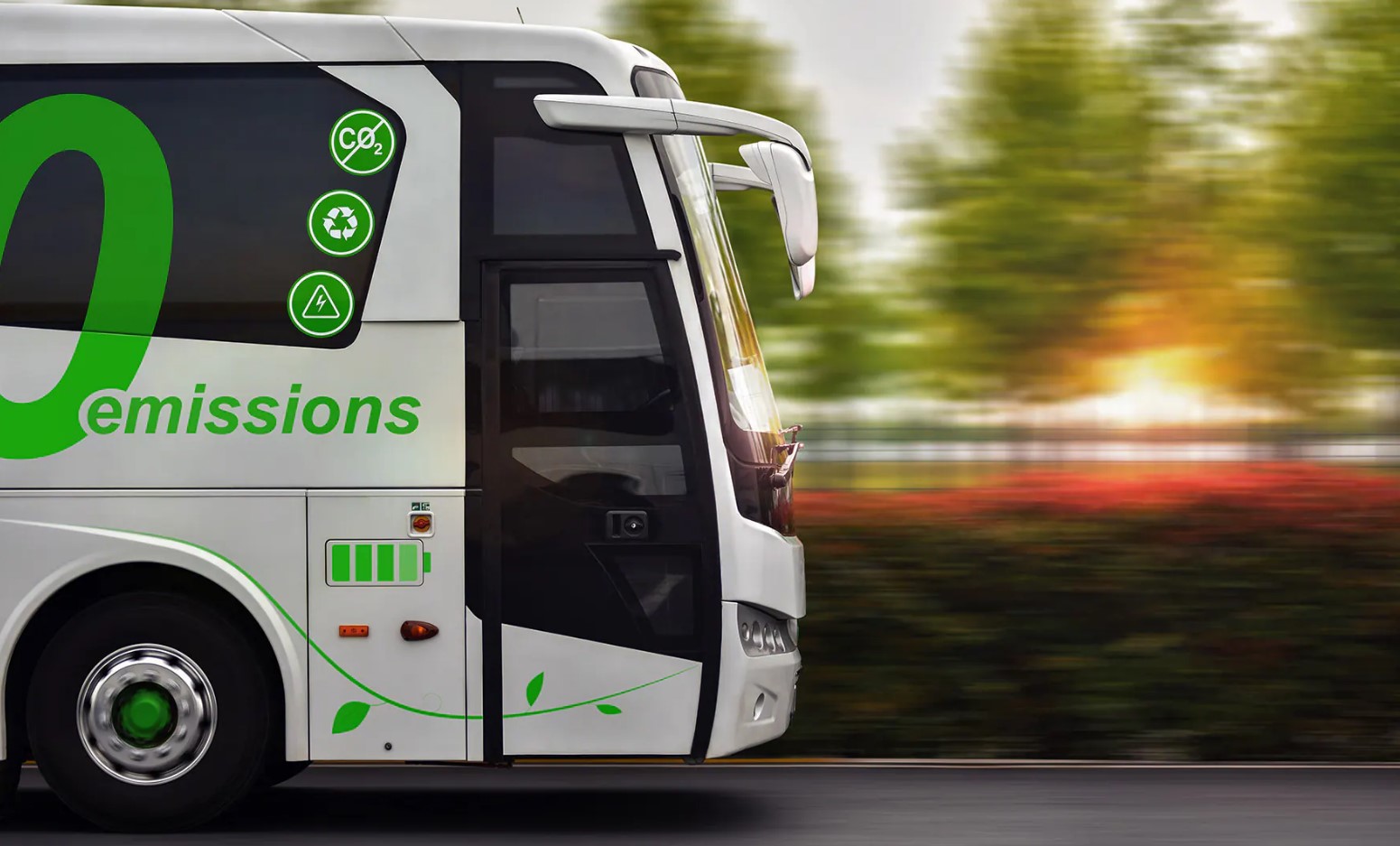 Zero Emision Bus Illustration by Parker Hannifin